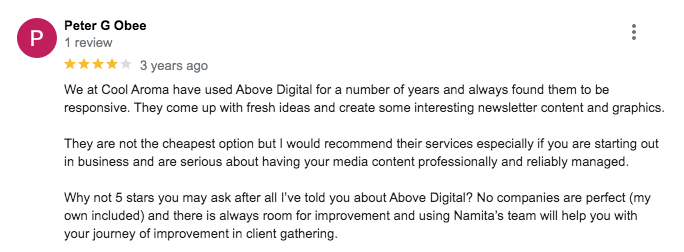 above digital review
